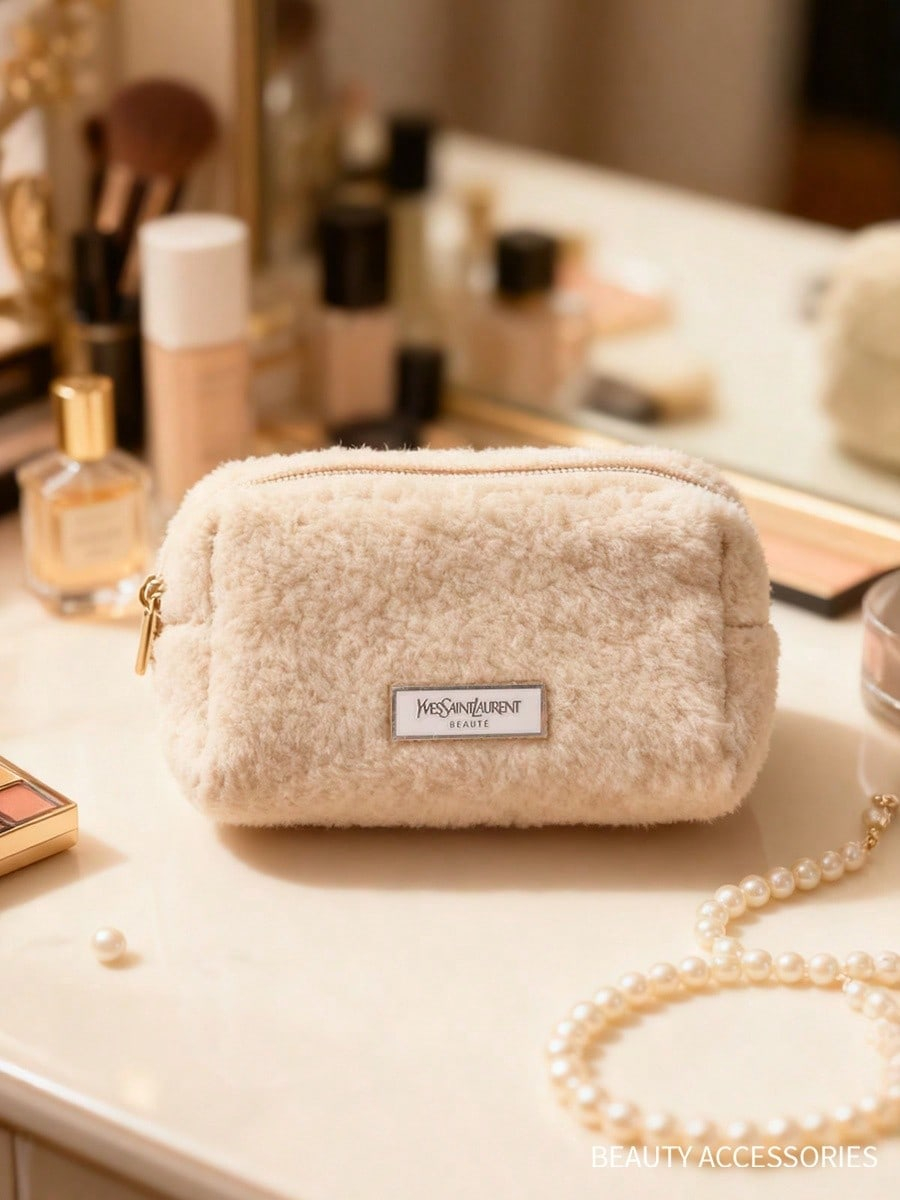 Ysl Beauty Makeup Bag - Женская белая сумка для макияжа YSL