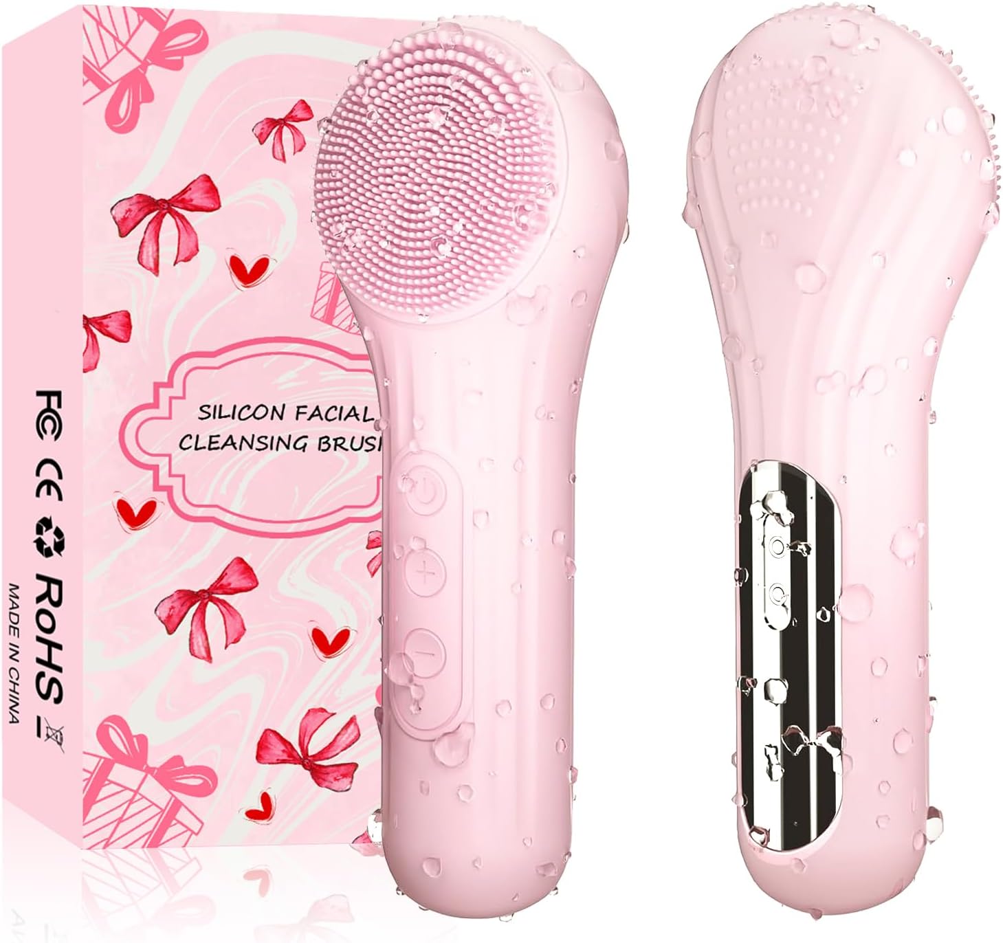 Electric Face Cleanser Brush - Силиконовый скребок для лица, водонепроницаемая электрическая