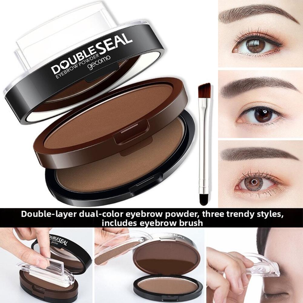 Beauty Mark Makeup - Штамп для бровей, двухцветная пудра-помада для