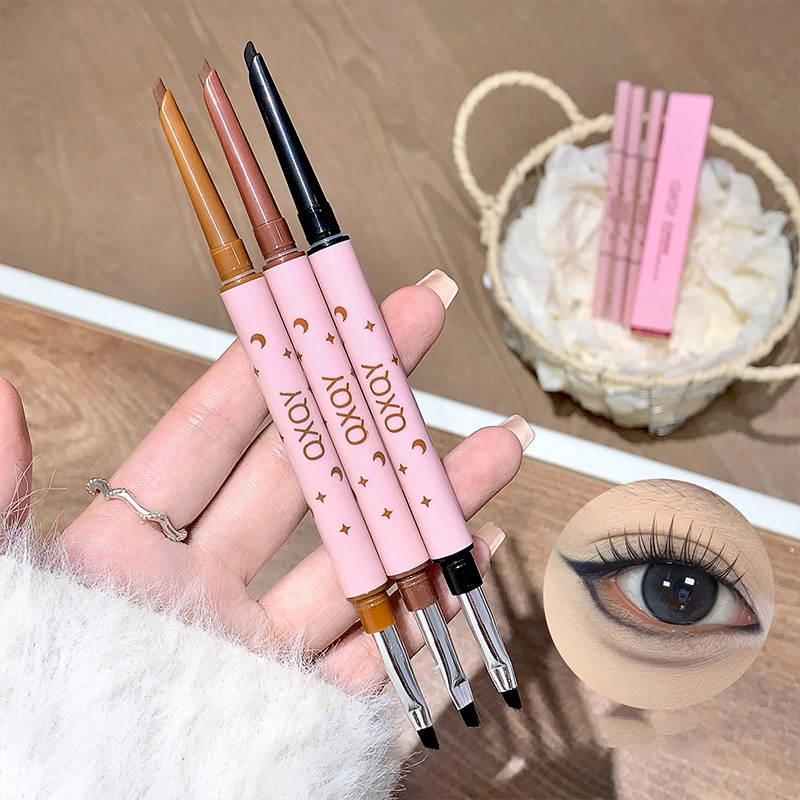Makeup Brush Set - QXQY Двуглавая подводка для глаз, карандаш