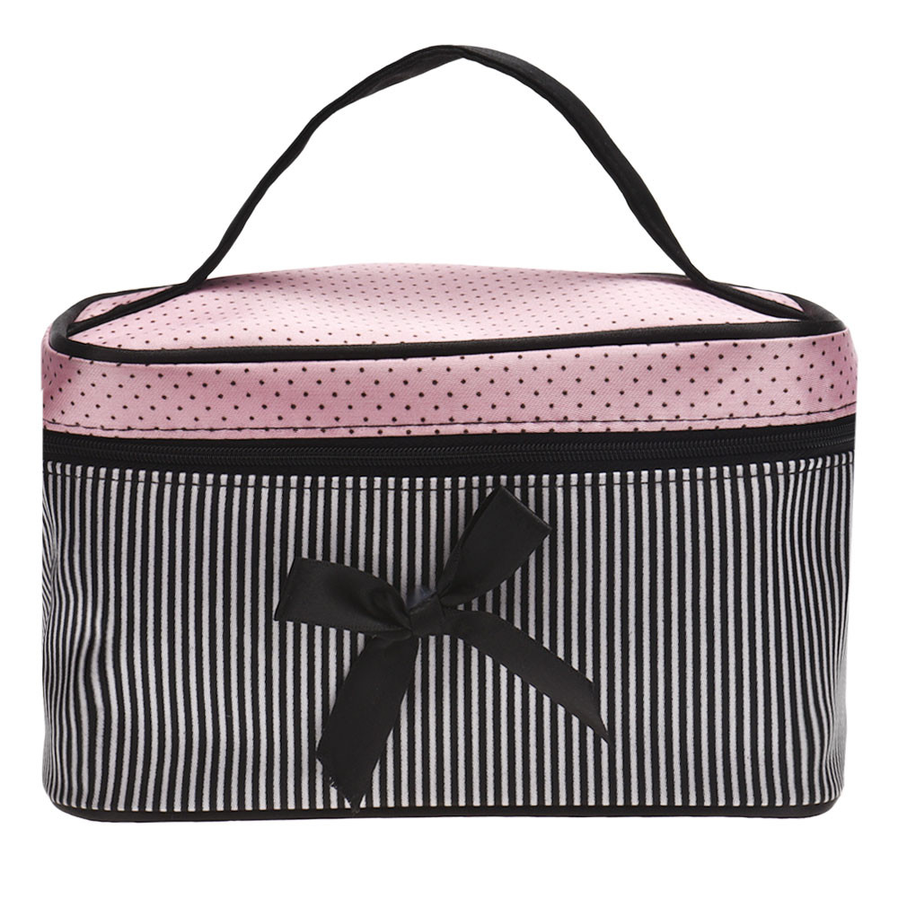 Ysl Beauty Makeup Bag - Женская дорожная косметичка в полоску с