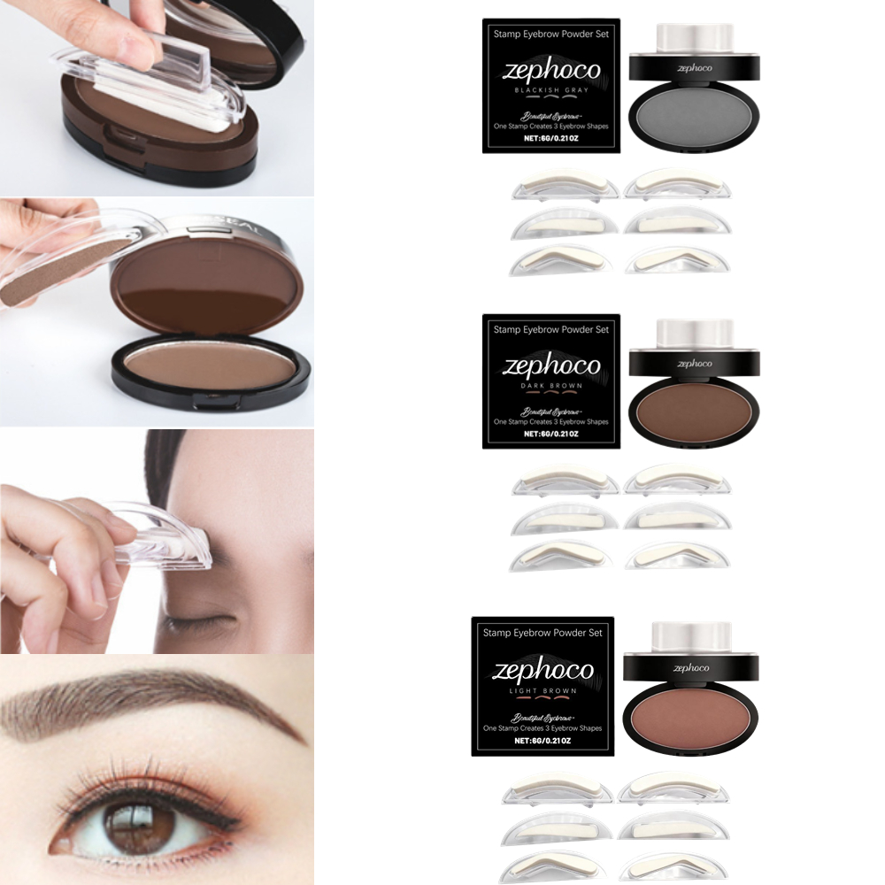 Beauty Mark Makeup - Набор для татуажа бровей: натуральный порошок,