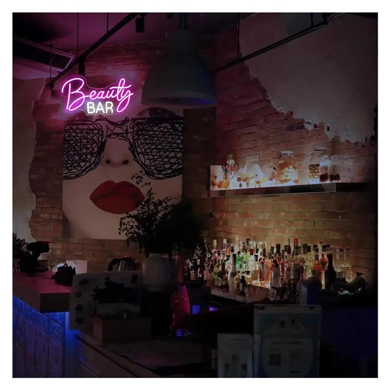 Неоновая вывеска Beauty Bar с  – обзор и цена Beauty Makeup Bar