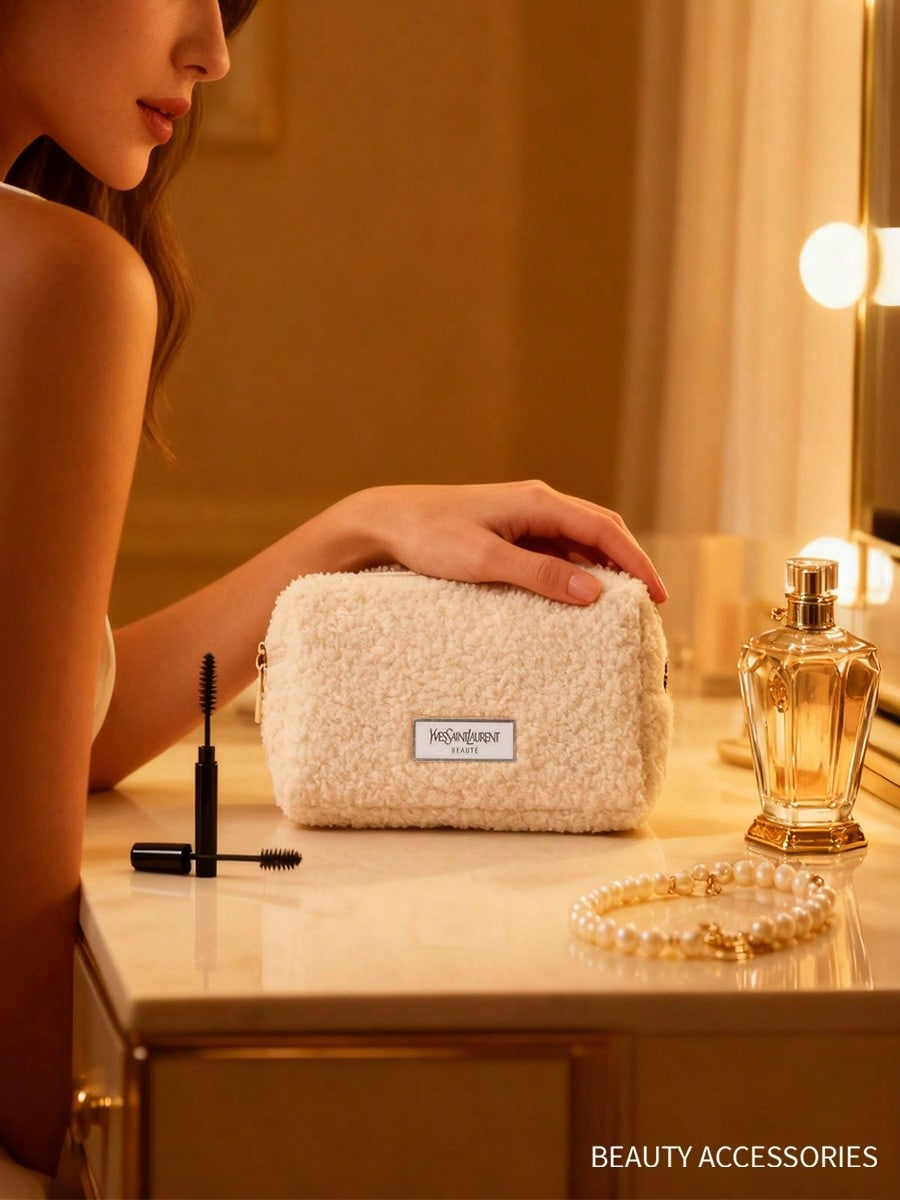 Женская белая сумка для макияж – обзор и цена Ysl Beauty Makeup Bag