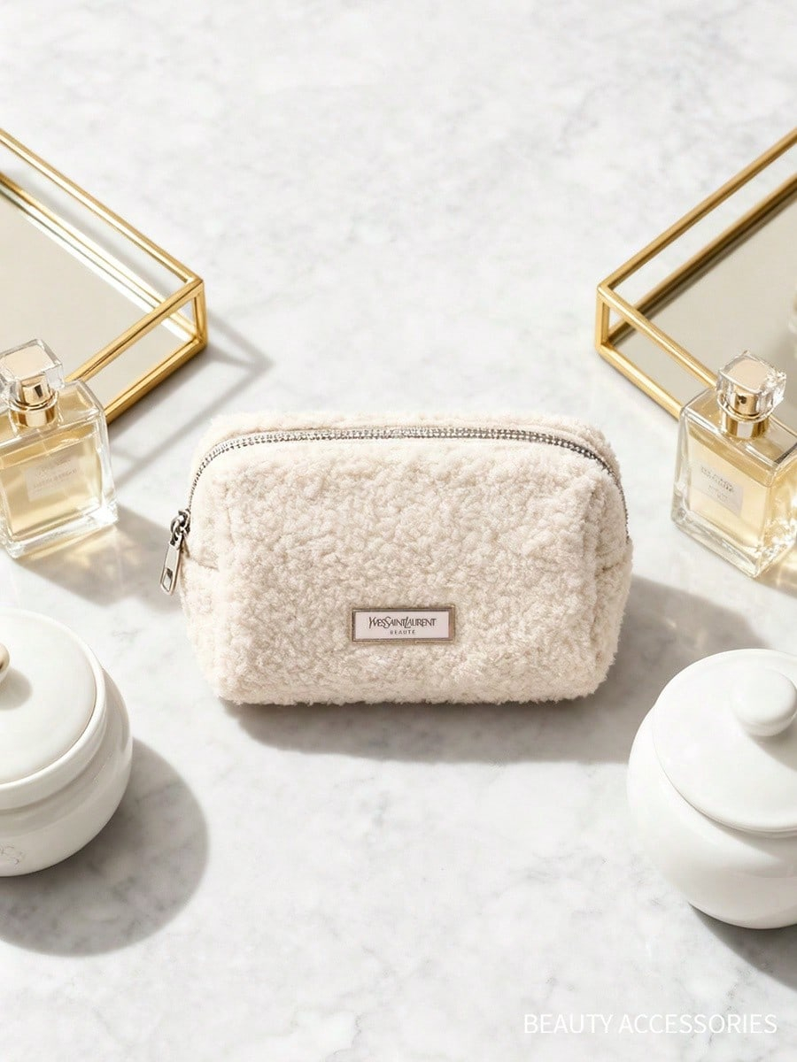 Женская белая сумка для макияж – обзор и цена Ysl Beauty Makeup Bag