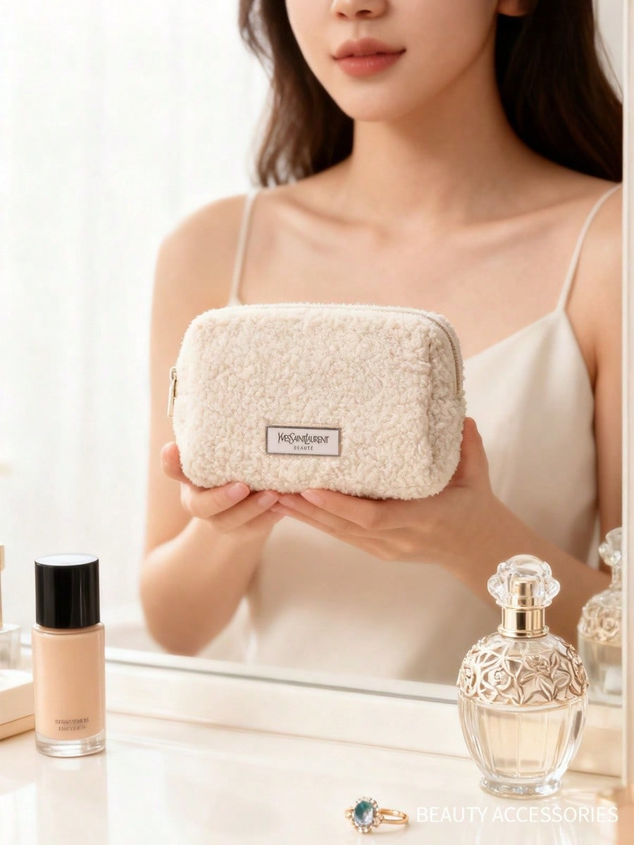 Женская белая сумка для макияж – обзор и цена Ysl Beauty Makeup Bag