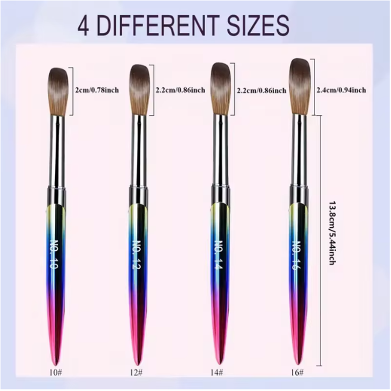 Набор акриловых кистей для диз – обзор и цена Blush Brush Kabuki