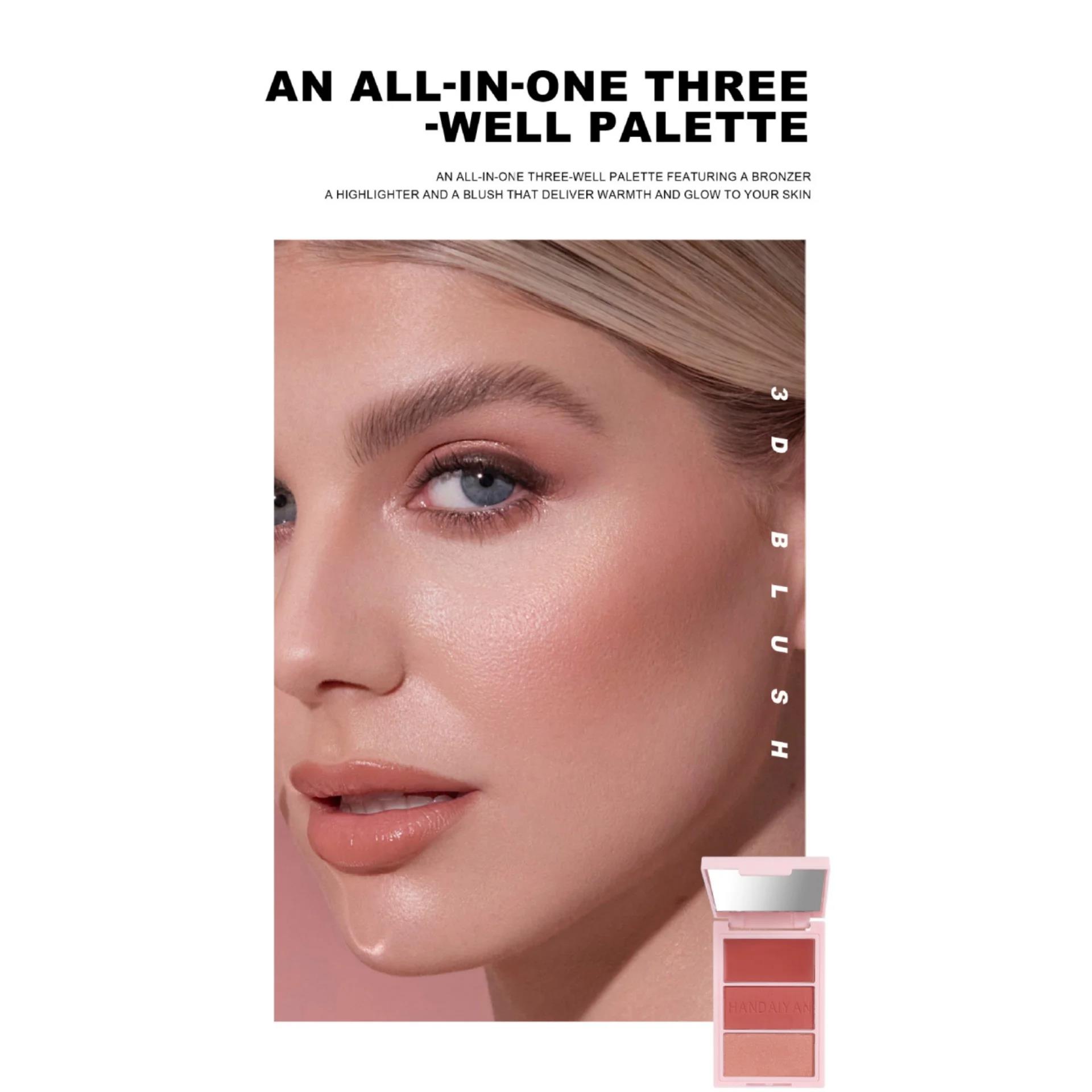 Стойкие румяна для щек, трехцв – обзор и цена Beauty Makeup Palette