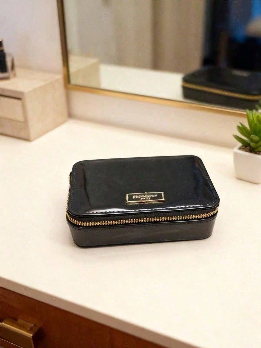 Черный глянцевый косметический – обзор и цена Ysl Beauty Makeup Bag